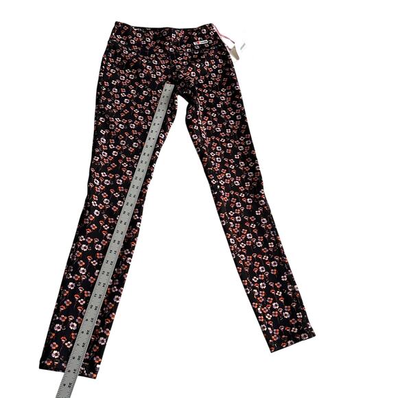 Giambattista Valli NWT Made in Italy Dark Floral Structured Seaming Leggings 6 8 - Picture 10 of 12